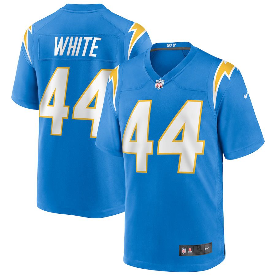 Men Los Angeles Chargers #44 Kyzir White Nike Powder Blue Game NFL Jersey->los angeles chargers->NFL Jersey